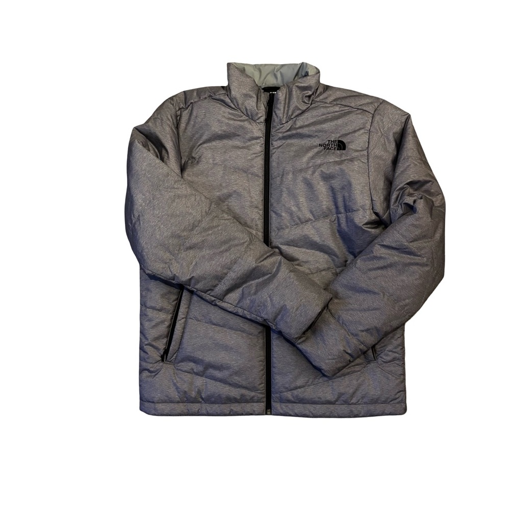 The North Face Men's Grey/Silver Puffer Jacket medium EUC